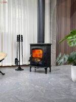 센메이 유럽식 주철 실제 불 벽난로 난방 스토브 연소 불 홈스테이 수직 주철 소형 벽난로 시리즈 - 이미지 5