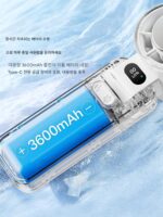 FARADAY Faraday 핸드헬드 냉각 소형 팬 접이식 충전식 디지털 디스플레이 얼음 압축 냉각 아티팩트 긴 배터리 수명 - 이미지 5