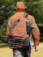 ABOYS 트렌디 브랜드 메신저백 남성 사이클링 출퇴근 스포츠 활과 화살 가방 레트로 원숄더 아웃도어 여행 메신저백 - 이미지 2