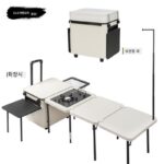 야외 차량 모바일 주방 캠핑 휴대용 바베큐 접이식 테이블 IGT 스토브 캠핑 자율 주행 보관 상자