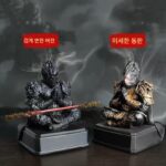 검은색 언어 오공 손 모형 수지 원숭이 왕 손 오공 크리에이티브 거실 데스크탑 자동차 장식품 장식 - 이미지 4