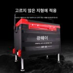 광웨이 낚시 박스 리프팅 발 숨겨진 등받이 다기능 두꺼워진 보온 및 보냉 풀로드 휠 테이블 낚시 박스 38L - 이미지 2