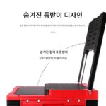 광웨이 낚시 박스 리프팅 발 숨겨진 등받이 다기능 두꺼워진 보온 및 보냉 풀로드 휠 테이블 낚시 박스 38L - 이미지 3