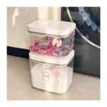 세탁비즈 보관함 대용량 밀폐형 방습 세탁가루 보관통 세탁세제 향비즈 방진용기 - 이미지 5