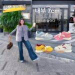 Fan Xiaoluone 키 키우기 독일 여성용 트레이닝화, 인기 스타일, 키 키우기 7CM 두께 밑창, 소형, 레트로, 캐주얼, 스포츠, 포레스트 검프화