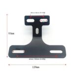 9자리 롱테일 F90 C시리즈 MMAX NzMix M시리즈 고정브라켓 개조형 전기자동차 번호판 프레임에 적용가능 - 이미지 2