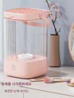 메이크업 브러쉬 자동 세척기 아티팩트 전기 게으른 세척 파우더 퍼프 브러쉬 빠른 건조 전자동 도구 수출 버전 - 이미지 4