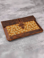 애플 노트북 가방 맥북에 적합한 오리지널 디자인 유럽 및 미국 레트로 개성 가죽 가방 커버 라이너 가방 핸드메이드 첫 번째 레이어 소가죽 V04-LFMACB