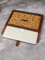 애플 노트북 가방 맥북에 적합한 오리지널 디자인 유럽 및 미국 레트로 개성 가죽 가방 커버 라이너 가방 핸드메이드 첫 번째 레이어 소가죽 V04-LFMACB - 이미지 2