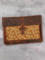 애플 노트북 가방 맥북에 적합한 오리지널 디자인 유럽 및 미국 레트로 개성 가죽 가방 커버 라이너 가방 핸드메이드 첫 번째 레이어 소가죽 V04-LFMACB - 이미지 3