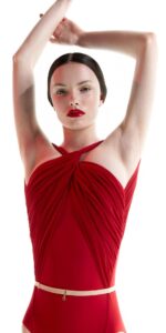 룸 야란샹 JAC 레드 발레 바디수트 댄스 트레이닝 수트 요가 바디수트 Just A Corpse - 이미지 2