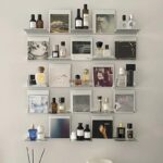 모던 심플 스테인리스 스틸 접이식 랙 벽면 장착형 다층 책장 한 단어 파티션 디스플레이 랙 장식용 디스플레이 랙