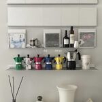 모던 심플 스테인리스 스틸 접이식 랙 벽면 장착형 다층 책장 한 단어 파티션 디스플레이 랙 장식용 디스플레이 랙 - 이미지 4