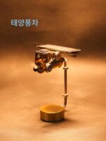 자동차용 태양열 고급 장식품 자동차 금속 모델 액세서리 팬 블레이드 창의적인 장식품 남성용 장식 - 이미지 2