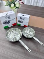 수출형 이탈리아 브랜드 18/10 스테인리스 7겹 스틸 일체형 평저 소형 프라이팬 24*8cm 인덕션 쿠커 - 이미지 2