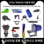 다이슨 진공 청소기 레이저 흡입 헤드 V12V15G5 사이클론 핸들 바구니 튜브 측면 커버 진공 청소기 원래 액세서리에 적합합니다.