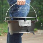 미국 수출용 주철 바베큐 그릴 식품등급 야외 피크닉 가든 숯불 바베큐 그릴 8인용 스토브 주변에서 차 만들기 - 이미지 2