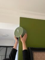 코너 양면 벽시계 거실 벽걸이 코너 시계 펀칭 못 없음 홈 2024 새로운 크리에이티브 아트 장식