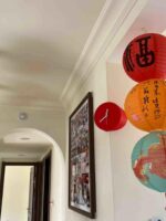 코너 양면 벽시계 거실 벽걸이 코너 시계 펀칭 못 없음 홈 2024 새로운 크리에이티브 아트 장식 - 이미지 4