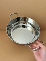 백창가 · 316L 무코팅 3겹 스테인리스 스틸 냄비 두껍게 코팅 상업용 가정용 뚜껑이 있는 조리 냄비와 이중 귀 수프 냄비