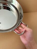 백창가 · 316L 무코팅 3겹 스테인리스 스틸 냄비 두껍게 코팅 상업용 가정용 뚜껑이 있는 조리 냄비와 이중 귀 수프 냄비 - 이미지 2