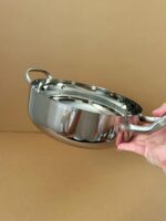 백창가 · 316L 무코팅 3겹 스테인리스 스틸 냄비 두껍게 코팅 상업용 가정용 뚜껑이 있는 조리 냄비와 이중 귀 수프 냄비 - 이미지 4