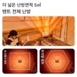 투오쿤 주오리 야외난방 스토브 캠핑 겨울 실내 화재 텐트 미니 유물 휴대용 카세트 난방 스토브 - 이미지 5