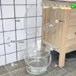 페인트 팬 버킷 특수 버킷 가정용 물 저장 세탁 휴대용 소형 버킷 학생 기숙사 투명 커버 두꺼운 플라스틱 - 이미지 3