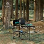 Shanzhiguest 야외 캠핑용품 스토브 자율 주행 장비 휴대용 모바일 주방 알루미늄 합금 접이식 보관 - 이미지 4