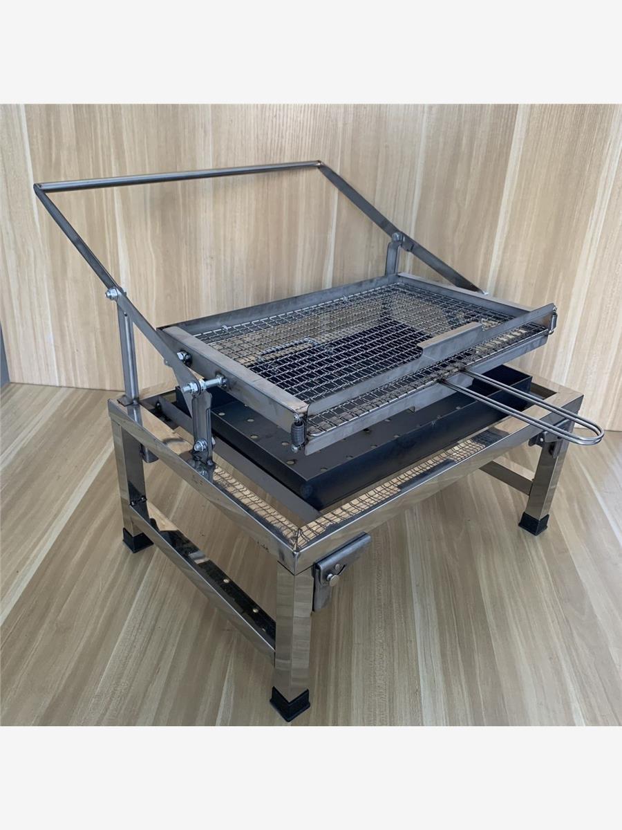 main_857233096744_0 새로운 스테인리스 스틸 플립 그릴 야외 캠핑 휴대용 접이식 바베큐 그릴 구운 생선용 - 이미지 1