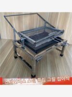 새로운 스테인리스 스틸 플립 그릴 야외 캠핑 휴대용 접이식 바베큐 그릴 구운 생선용 - 이미지 2