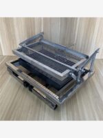 새로운 스테인리스 스틸 플립 그릴 야외 캠핑 휴대용 접이식 바베큐 그릴 구운 생선용 - 이미지 5