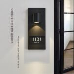 집 번호 램프 지능형 유도 발광 벽 램프 사용자 정의 홈 주거 빌라 입구 문 장식 창의적인 번호판 - 이미지 3