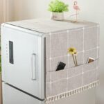 더스트커버, 코튼리넨두꺼운냉장고커버 - 이미지 4