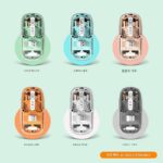 로지텍 3모드 무선 블루투스 투명 마우스 타입-C 충전 무소음 비즈니스 오피스 마우스 - 이미지 2