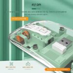 로지텍 3모드 무선 블루투스 투명 마우스 타입-C 충전 무소음 비즈니스 오피스 마우스 - 이미지 4