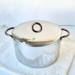 좋은 품질의 일체형 18/10 스테인리스 스틸 두껍고 높은 수프 냄비, 죽 냄비, 이중 귀가 있는 유도 조리기 26cm