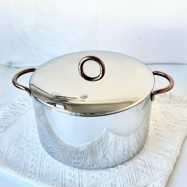 좋은 품질의 일체형 18/10 스테인리스 스틸 두껍고 높은 수프 냄비, 죽 냄비, 이중 귀가 있는 유도 조리기 26cm