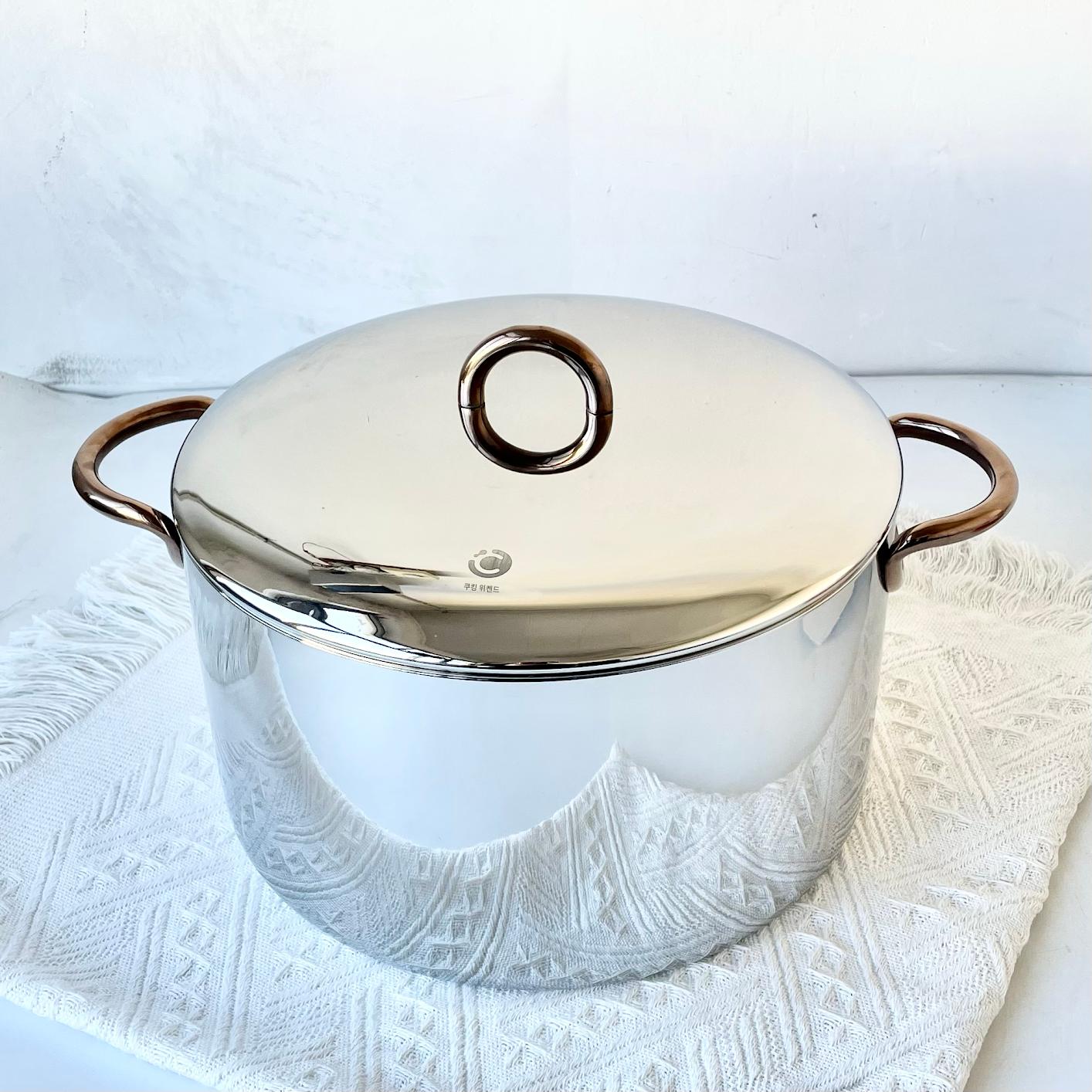 main_857625164392_0-1 좋은 품질의 일체형 18/10 스테인리스 스틸 두껍고 높은 수프 냄비, 죽 냄비, 이중 귀가 있는 유도 조리기 26cm - 이미지 1