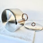 좋은 품질의 일체형 18/10 스테인리스 스틸 두껍고 높은 수프 냄비, 죽 냄비, 이중 귀가 있는 유도 조리기 26cm - 이미지 2