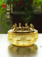 부처님 목욕 축제 세트 도구 유리 구룡 아기 왕자 부처님 동상 목욕 부처님 분지 석가모니 부처님 홀 제물 용품 - 이미지 4