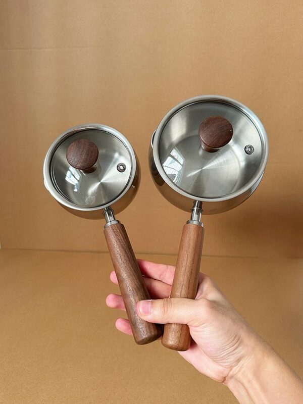 백창가 · 316 스테인리스 스틸 미니 호두 기름 붓는 냄비 기름 태우기 및 뚜껑이 있는 기름 붓기 냄비