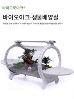 Bioloark Bio-Ark 바이오컬티베이션 챔버 마이크로 랜드스케이프 데스크탑 장식품 고붕규산 유리 LED 램프