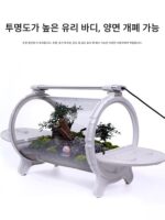 Bioloark Bio-Ark 바이오컬티베이션 챔버 마이크로 랜드스케이프 데스크탑 장식품 고붕규산 유리 LED 램프 - 이미지 3