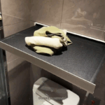 욕실 수납 선반 양말 건조 선반 텔레스코픽 접이식 욕실 목욕 타월 선반 펀치 없는 속옷 신발 타월 선반 - 이미지 2