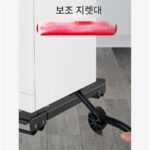 세탁기 받침대 선반 냉장고 이동 풀리 브라켓 아티팩트 선반 유니버셜 수납 선반 롤러 패드 브라켓 - 이미지 3