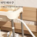 임산부가 산후에 평평히 누워서 사용할 수 있는 물 순환 및 가열 기능이 있는 세면기, 침대에 평평히 누워 있는 환자의 가정용, 노인의 두부 치료용 - 이미지 3