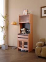 Roborock Ecovacs 로봇 진공 캐비닛 다기능 보관 캐비닛에 적합한 거실 견고한 목재 청소 캐비닛