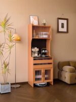 Roborock Ecovacs 로봇 진공 캐비닛 다기능 보관 캐비닛에 적합한 거실 견고한 목재 청소 캐비닛 - 이미지 5