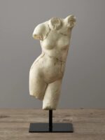 모양 모델 룸 인간 조각 장식품 중세 비너스 반신 레트로 모조 옥 데스크탑 장식 - 이미지 5